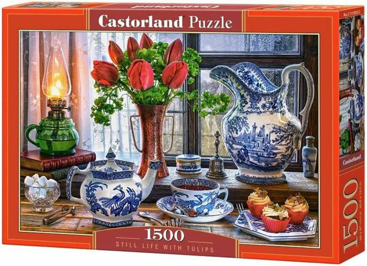 Actual product image Castorland Still Life with Tulips 1500 pcs Puzzle 1500 piece(s) Art (1500 pieces)