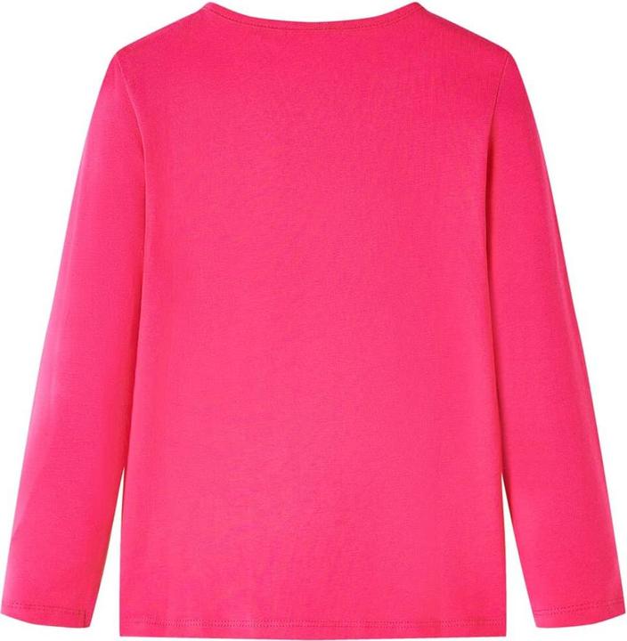 Produktbild VidaXL Kinder-Langarmshirt Knallrosa 128,Material: 95 % Baumwolle (128)