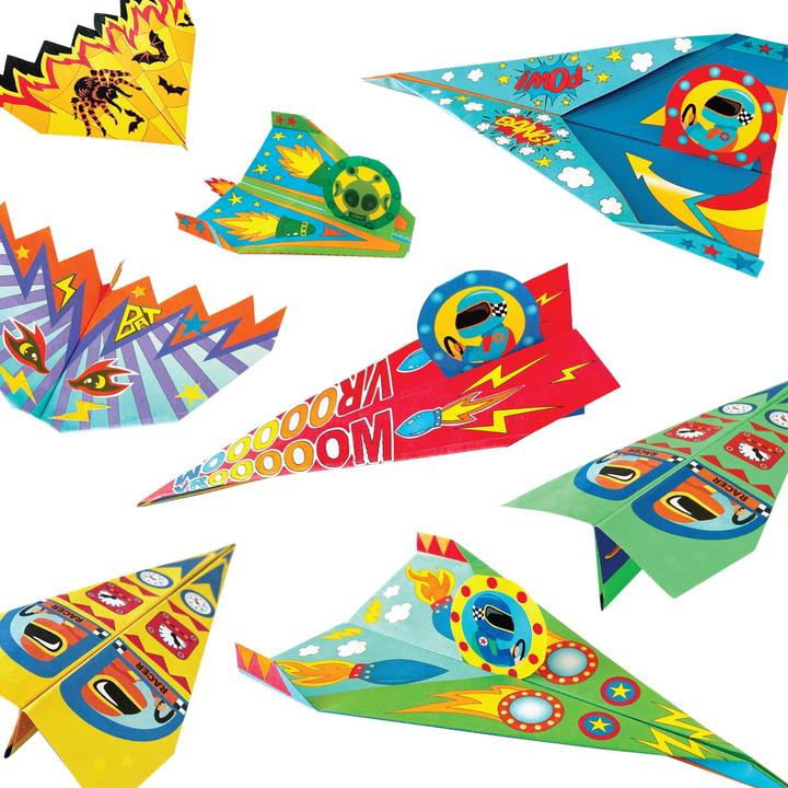 Actual product image Artista Paper aeroplane craft/painting set