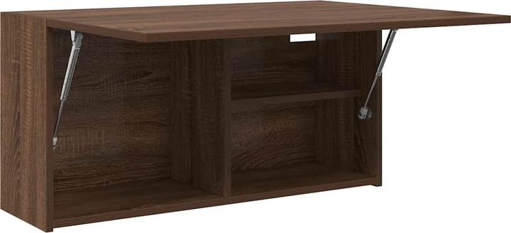 Actual product image VidaXL Brown oak-look bathroom wall cabinet 80x25x40 cm wood-based material (80 x 25 x 40 cm)