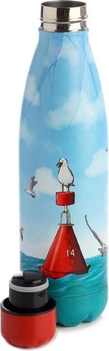 Produktbild Puckator Kinder Trinkflasche aus Edelstahl isoliert für heiss & kalt Möwen Motiv (0.50 l)
