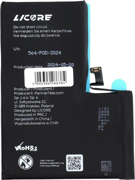 Immagine prodotto Licore Battery battery for IPHONE 14 Pro Max 4323 mAh