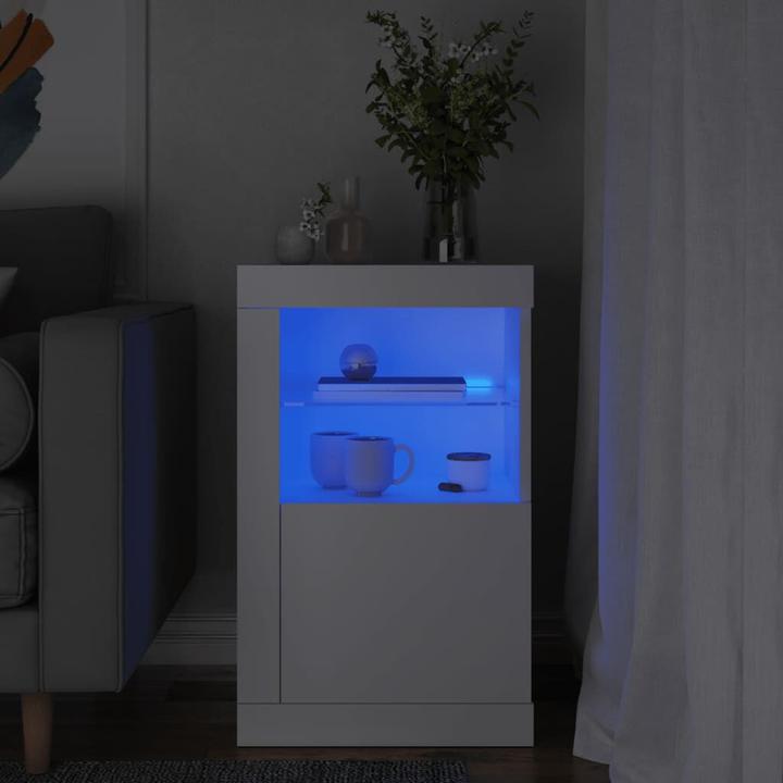 Image du produit VidaXL Armoire d'appoint avec lampes LED Blanc (41 x 37 x 67 cm)