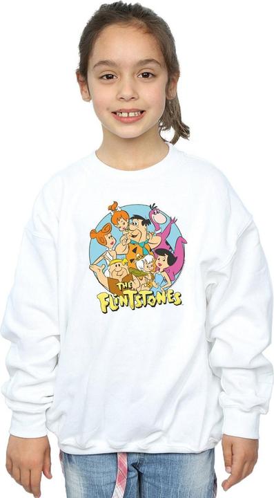 Actual product image The Flintstones Girls Group Circle Sweatshirt (140, 146)