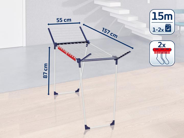 Produktbild Leifheit Standtrockner Pegasus 150 Solid Slim (15 m)