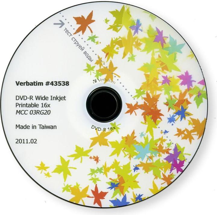 Produktbild Verbatim DVD-R, 16x, 4.7GB, 25er Spindel (25 x)