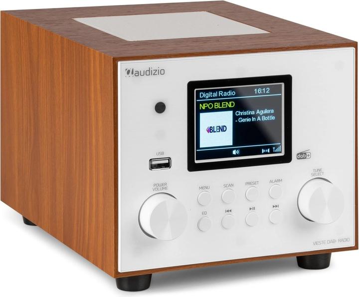 Immagine prodotto Audizio DAB+ Radio Vieste Weiss, Radio Tuner: FM, DAB+ (FM, DAB, Bluetooth)