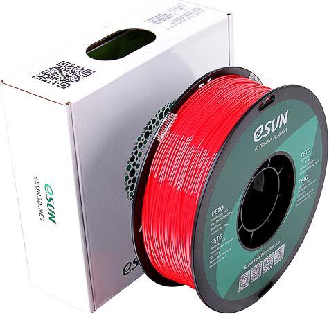 Image du produit eSUN PETG 1,75mm Solid Red 1kg Filament 3D (PETG, 1.75 mm, 1000 g, Rouge)