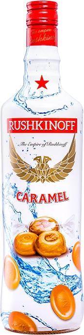 Rushkinoff Caramelo Likör auf Vodkabasis