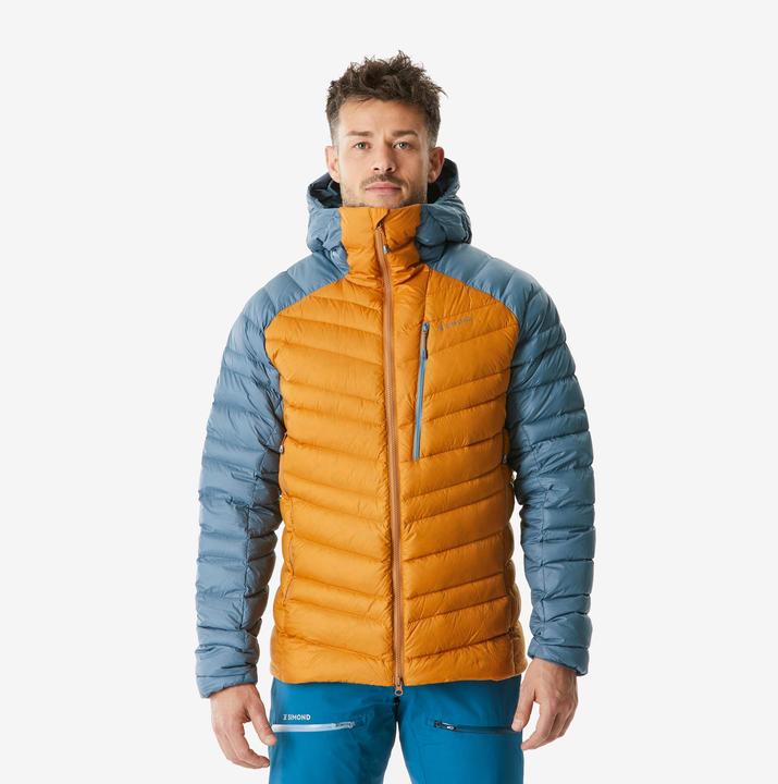 Actual product image Simond Men's mountaineering down jacket Ochre - Grey (S)