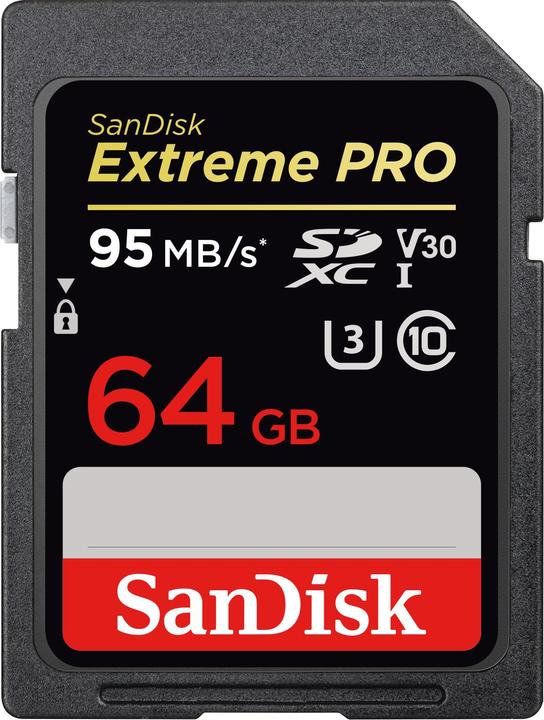 SanDisk ExtremePro SDXC U3 (64 GB, SDXC, U3, UHS-I)