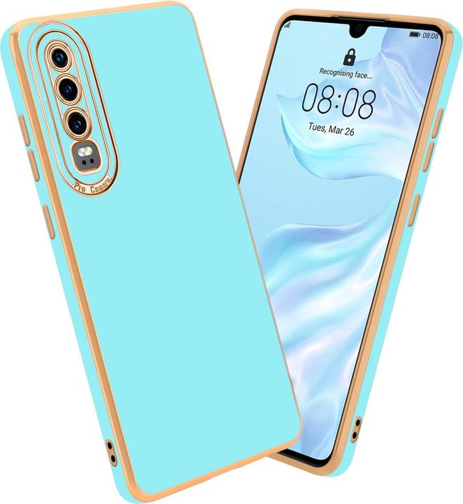 Glossy turquoise - rose gold