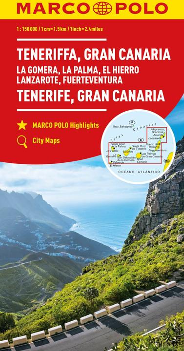 Produktbild MARCO POLO Karte Teneriffa, Gran Canaria 1:150 000