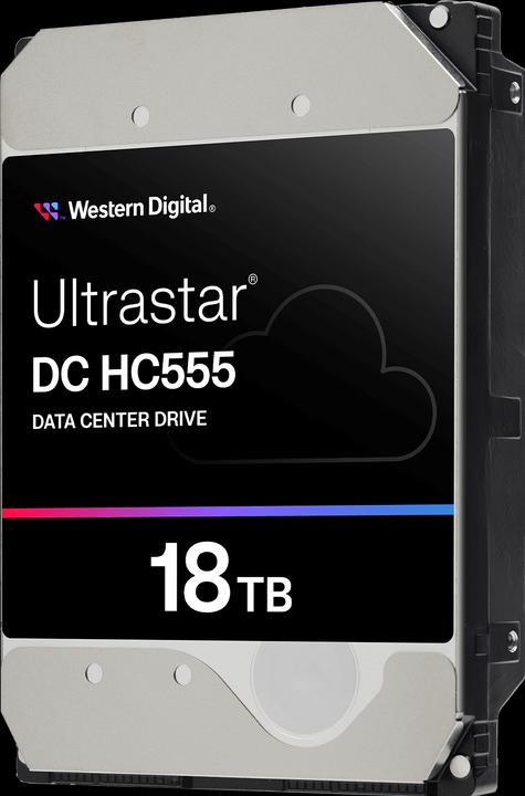 Actual product image WD Ultrastar DC HC555 3.5inch 26.1 18TB 512 7200RPM SATA ULTRA 512E SE NP3 DC (18 TB, 3.5", CMR)