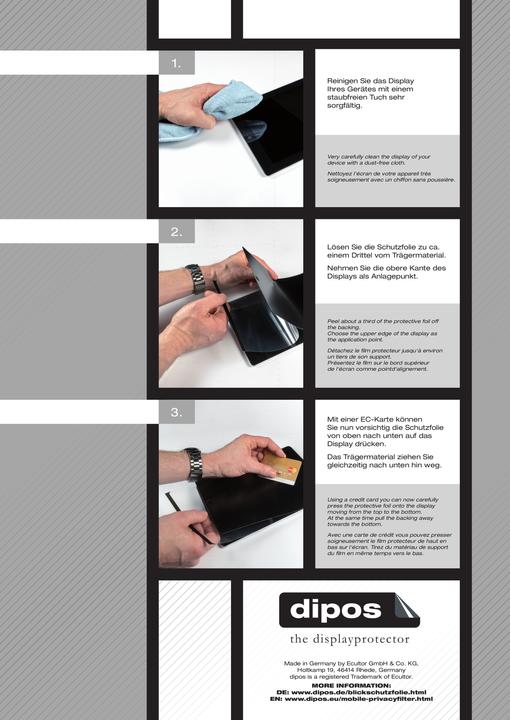 Actual product image Dipos Screen Protector 2-Way Anti-Shock (1 Piece, Cubot MAX3)