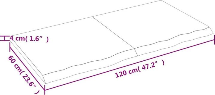 Immagine prodotto VidaXL Gianna (120 x 60 x 4 cm)