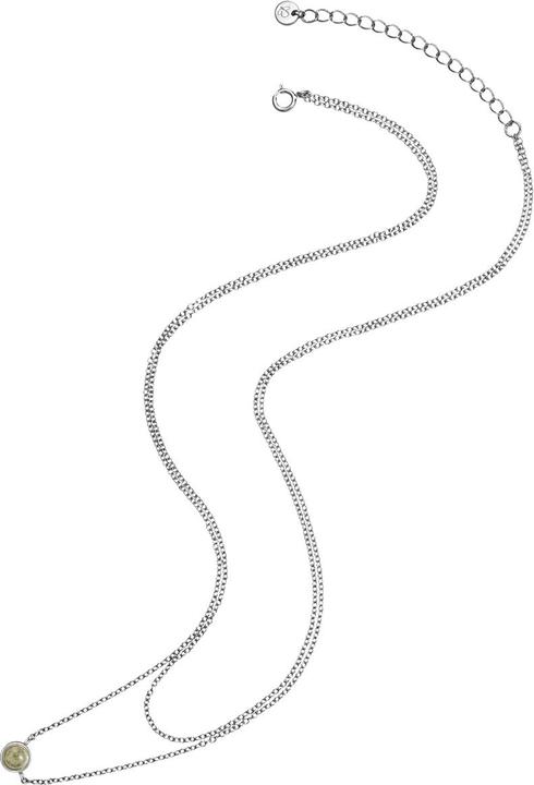 Immagine prodotto Glanzstücke München Catena da donna in argento sterling con labradorite da 42,0/36,0 cm + 5,0 cm di estensione - 29978 (Argento)