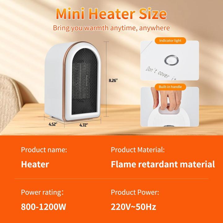 Immagine prodotto Shavingfun Mini termoventilatore (1200 W)