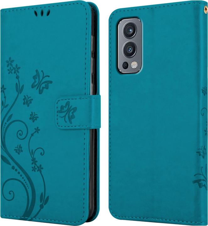Produktbild Cadorabo Flower Book Hülle (OnePlus Nord 2 5G)
