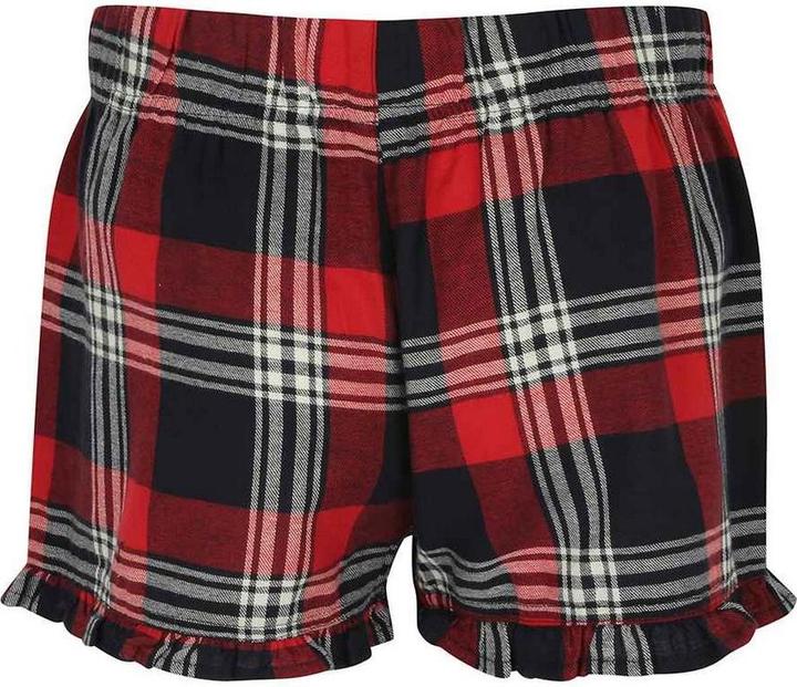 Actual product image Super Flying Model Womens/Ladies Tartan Frill Shorts (S)