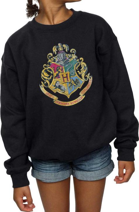 Actual product image Girls Hogwarts Houses Cotton Sweatshirt (116)
