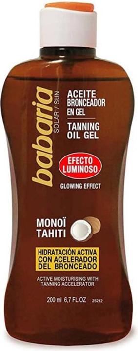 Actual product image Babaria Tanning Oil Gel Glowing Effect 100ml (Self tanning oil, 100 ml)