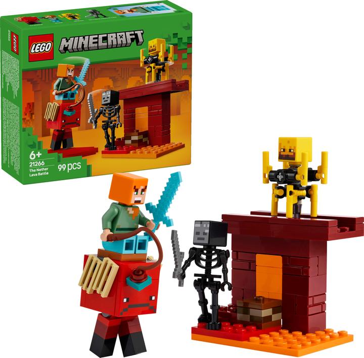Immagine prodotto LEGO Das Lava-Duell im Nether (21266, LEGO Minecraft)