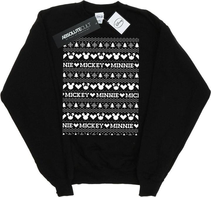 Immagine prodotto Disney Mickey And Minnie Christmas Fair Isle Felpa Ragazze (116)