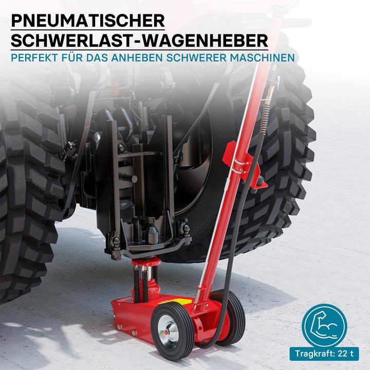 Produktbild Wiltec Pneumatischer Wagenheber 22T 245-535mm Rangierwagenheber LKW KFZ Fahrbar