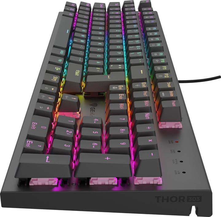 Actual product image Genesis Gaming keyboard THOR 303 silent wired DE (DE, Cable)