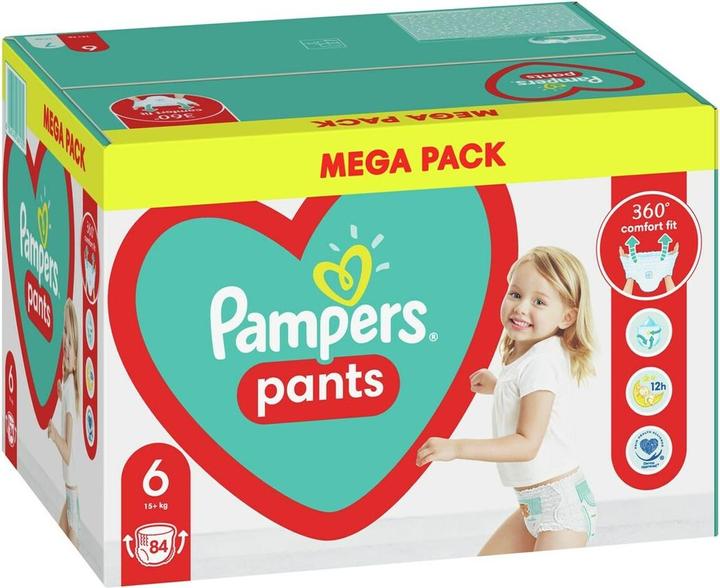 Actual product image Pampers Pants (Size 6, Half month box, 84 Piece)