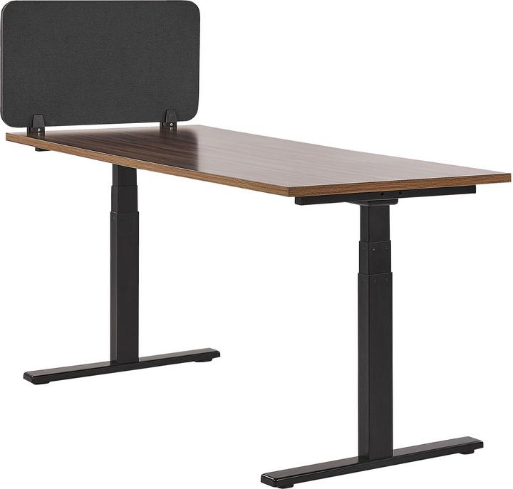 Produktbild Beliani Schreibtischtrennwand dunkelgrau 80 x 40 cm WALLY (80 x 40 cm)