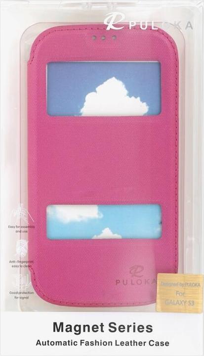 Actual product image Puloka Flip Case for Samsung Galaxy S3 pink (Samsung Galaxy S III, Samsung Galaxy S III I9300)