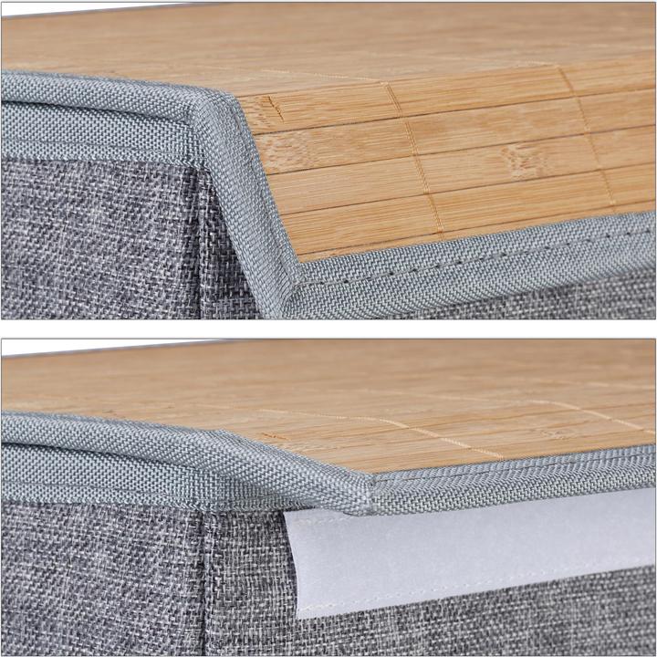 Image du produit Relaxdays Corbeille à linge fermeture scratch (60 l)