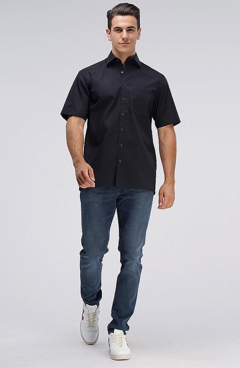 Image du produit Olymp Chemise Luxor noir/kent 1/2 manches Gr.46 (46)