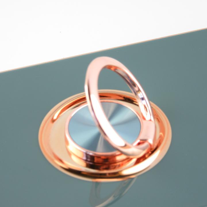 Produktbild PhoneLook Hülle Gummi Bronze mit Ring grau grün (Apple iPhone XR)