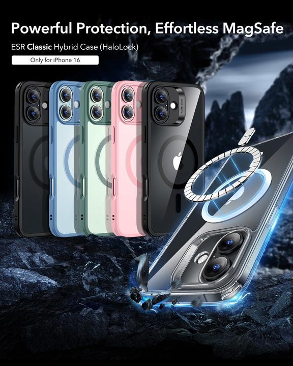 Immagine prodotto ESR Custodia ibrida classica HaloLock (Apple iPhone 16)