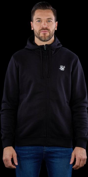 Produktbild Siksilk Kapuzenpullover Black Essential Zip Through Funnel Hoodie (XL)