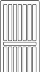 Produktbild Stelrad radiator toprist 1400mm - Til C4 og C6 radiator, type 22, hvid RAL 9016