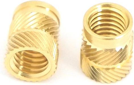 Actual product image Rs Pro Threaded insert brass, M3 x 5.7mm, flange Ø 4.6mm, hole Ø 4mm, 4.6mm (100 pcs.)