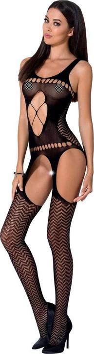 Passion Woman Bs057 Bodystocking Black One Size (One size)