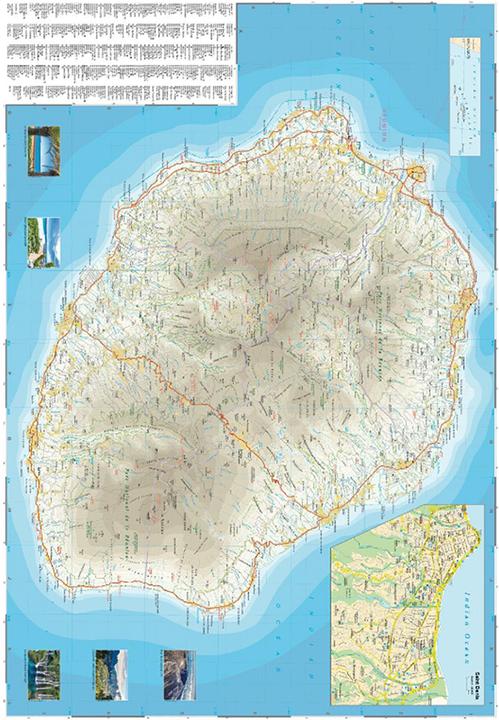 Produktbild Landkarte Mauritius, Réunion, Rodrigues (1:90.000)
