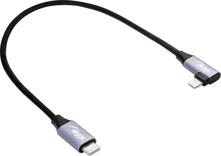 Immagine prodotto Akyga Cavo USB USB-C®, spina Apple Lightning 30 cm nero AK-USB-5 (0.30 m, USB 2.0)