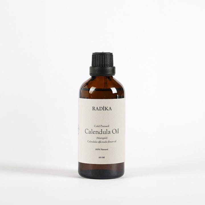 Radika Calendula-Öl, Kaltgepresst, 100% Rein, BIO, natürlich, 30 ml (Körperöl, 30 ml)