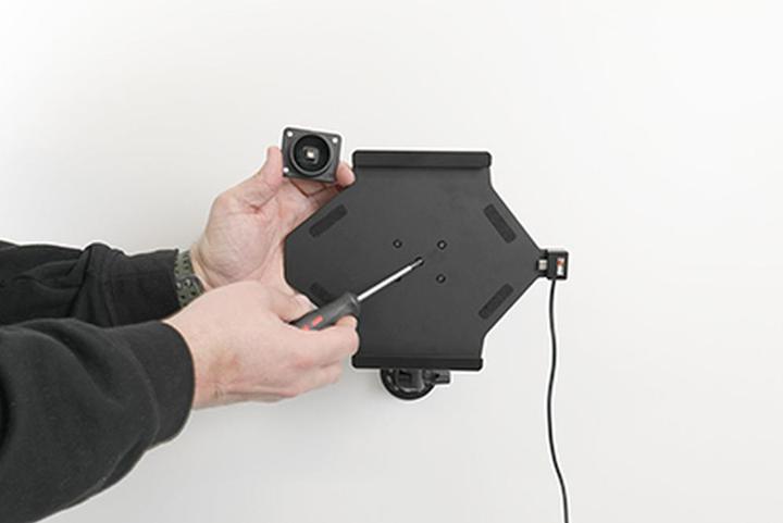 Actual product image Brodit Active USB holder, 12/24V, for SAMSUNG Galaxy Tab A9+, incl. USB charger