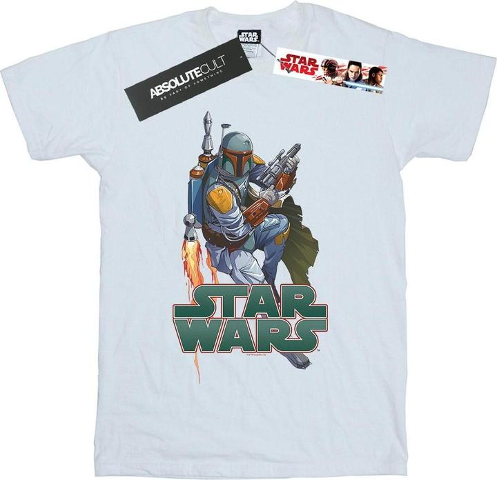 Actual product image Star Wars Boys Boba Fett Fired Up T-Shirt (152, 158)