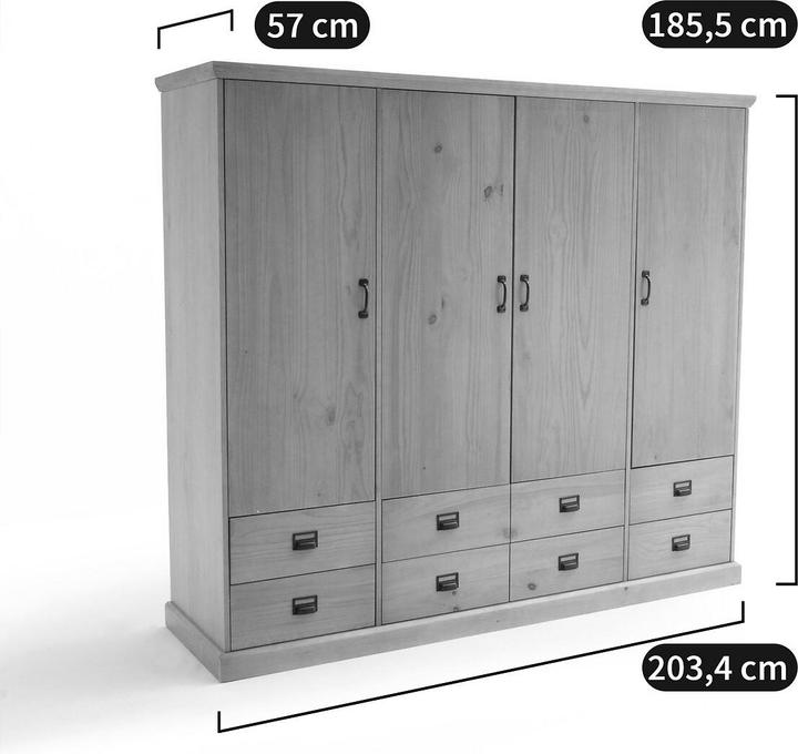 Produktbild La Redoute Interieurs Lindley (203.5 x 57 x 180.5 cm)