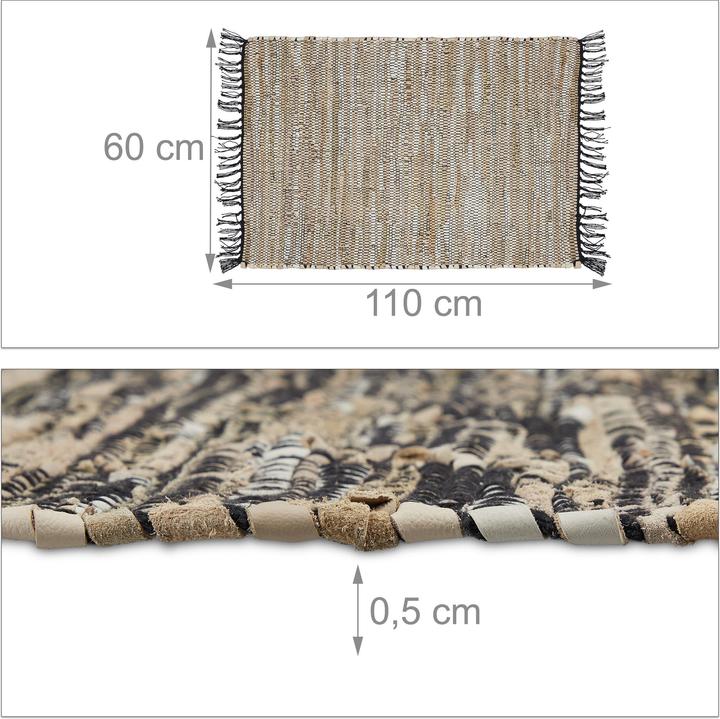 Produktbild Relaxdays Flickenteppich (60 x 110 cm)