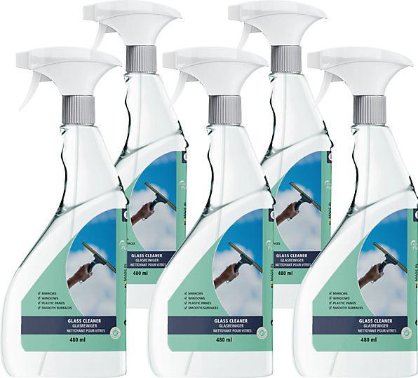 Actual product image Intelligent Fluids Glass cleaner and glass care, capacity 0.48 l, pack of 5, pH value 8.5 - 9.0.