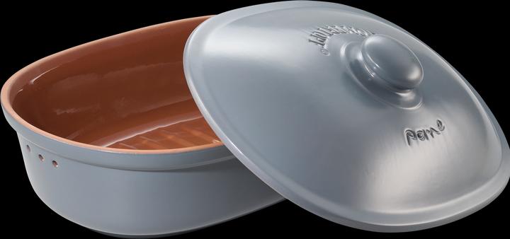 Produktbild Römertopf Brot-Frische-Topf oval Maxi grau-blau